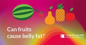 can fruits cause belly fat?