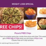 Pizza and FREE Chips