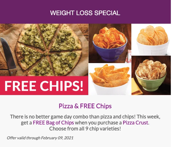 Pizza and FREE Chips